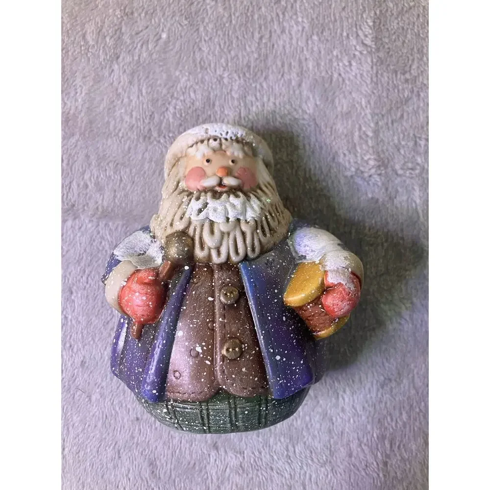 Vintage Christmas Pacific Rim 5in Porcelain Santa Plug-In Night Light
